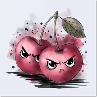 Grumpy Cherries Posters and Art